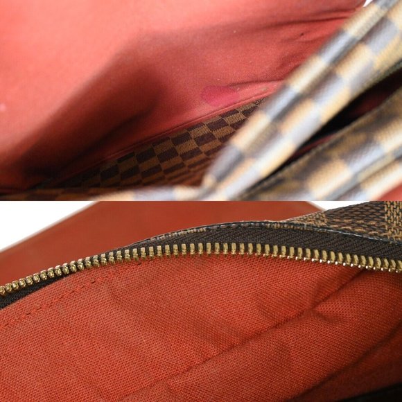 LOUIS VUITTON Naviglio Shoulder Bag Damier Ebene Leather Brown N45255 80HB689 - Picture 6 of 16
